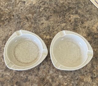 Red Wing Pottery Beige Speckled Ashtrays