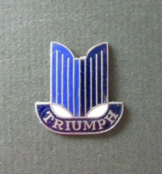 Triumph Badge (not Pin) Metal & Enamel Vintage Made In England