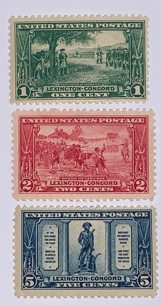 Travelstamps: 1925 Us Stamps Scott S 617 - 619 Og,  Hinged,  Set Of 3