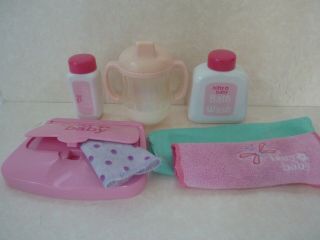 American Girl Bitty Baby Wipes,  Sippy Cup,  Baby Wash & Lotion