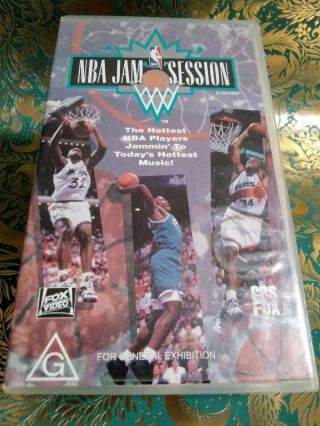 Vintage Vhs Cassette Nba Jam Session Tape 1994 Michael Jordan Michael Johnson