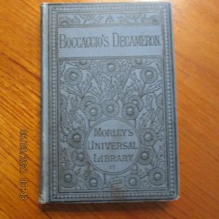 1886 Antique Book Boccaccio 