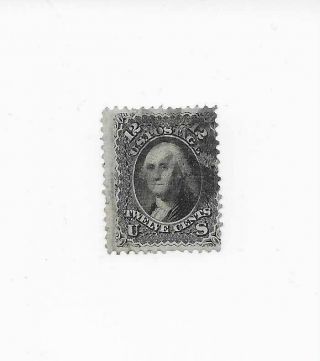 1861 Us 12 Cent Stamp 69,  Washington; Cv $100.  00