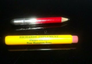 Vintage JOHN DEERE Bullet Pencil Richards Implement Hampton Iowa IA 3