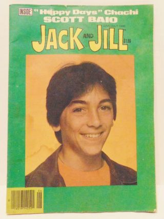 Vintage 1980 Jack And Jill Happy Days Chachi Scott Baio Cover Vol 42 No 6 July