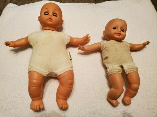 Pre - Owned Vintage Baby Dolls With Open & Close Eyes - 9 " & 11 "