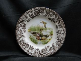 Spode Woodland Wood Duck,  England: Salad Plate (s),  7 3/4 ",  Box