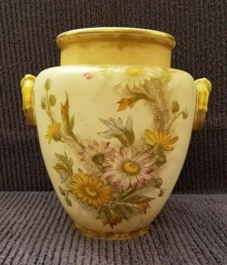 Antique,  Royal Bonn Vase,  Floral Motif,  Gold Accents,  7 3/8 " Tall,  A,