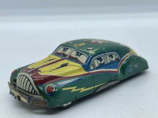 Vintage Japan Tin Litho “g Men” Toy Car 1950’s Antique Old Vtg Collectible Rare