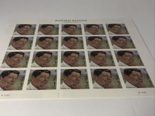 Ronald Reagan Forever Stamp Sheet U.  S.  A.  Postage Usps (20 Stamps) Ee Freeshi