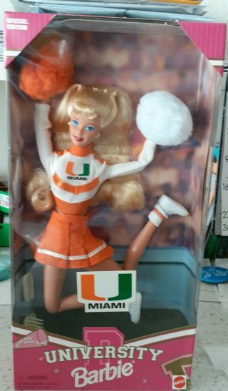 University Of Miami Cheerleader Blonde Barbie
