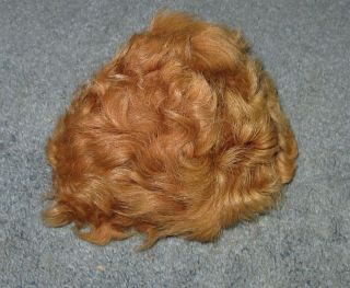 Vintage Terri Lee Jerri Lee Connie Lynn Curly Fur Wig Reddish Blonde