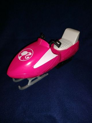 Mattel Barbie Doll Toy Snowmobile Snow Machine Vehicle Toy Artic Rescue Sled
