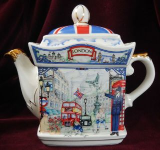 James Sadler Collectible Teapot London Heritage Piccadilly Made In England
