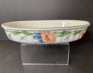 Villeroy And Boch Amapola Oval Baking Dish 11” 1/2” - Poppies