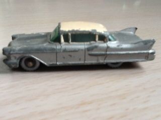 Vintage 1950’s Matchbox Lesney Moko No.  27 Cadillac Sixty Special (rare Red Base)