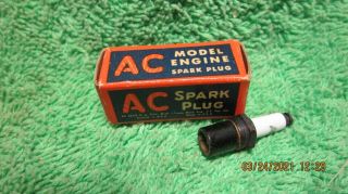 Ac 2c Antique Model Airplane Aircraft Tether Car Ignition Engine Spark Plug Nib