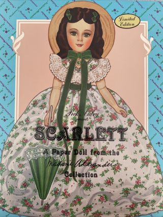 Madame Alexander Paper Doll Scarlett Peck Aubry Opened Uncut Gone With The Wind