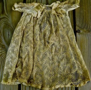 Vintage Orig Lace Dress Overlay 4 Mme Alex Little Genius Doll Tlc