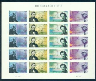 Us 4541 - 4544 American Scientists,  Forever,  Sheet/20,  Nh,