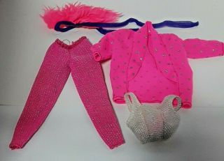 Vintage 1980s Barbie And The Rockers 1986 Pink Outfit Set For Barbie