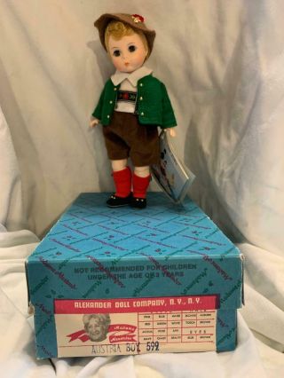 Austria Boy - 599 - Vintage Madame Alexander - 8 " Doll In
