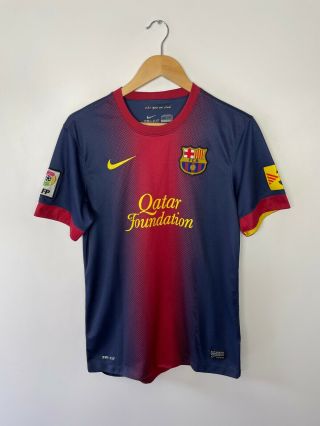 Barcelona 2012 - 13 (small) Home Football Shirt Nike (vintage Classic Retro)