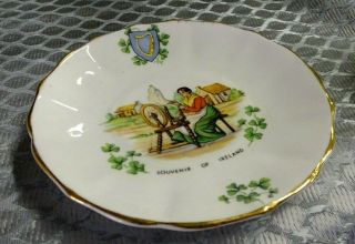 Vintage Souvenir Of Ireland Small Plate,  Duchess Bone China
