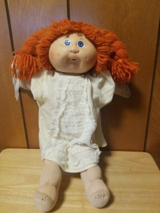 Vintage Red Hair Blue Eye Cabbage Patch Doll W.  Outfit No Tag