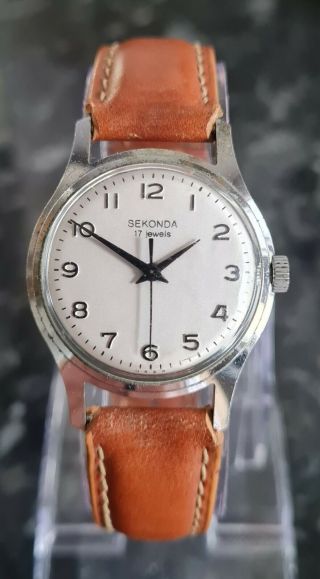 Gents Vintage Sekonda 17 Jewels Hand Wind Wristwatch
