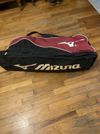 Mizuno Vintage Model Black/red Baseball Bat Bag