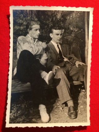 Foto Antik Vintage Wunderschöne Männer Man Gay Mode Fashion Herren Schuhe Old Xx