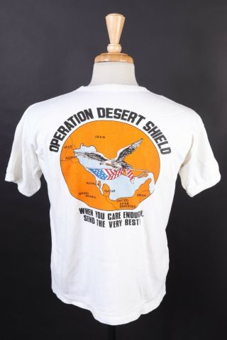 Vintage 1990s Operation Desert Shield Usmc T - Shirt Mens Medium