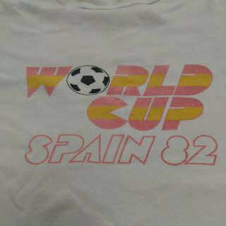 Vintage World Cup Spain 1982 T - Shirt Medium Size