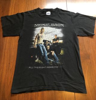 Vtg Nickelback Rock Band T Shirt Concert Tour 2006 Xs Black