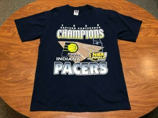 Mens Vintage Lightly Worn 2000 Indiana Pacers Nba Finals Basketball Shirt Large