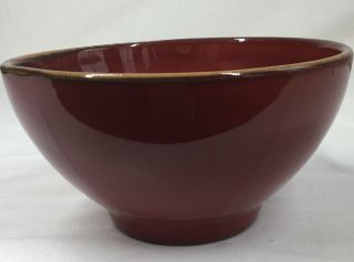Vietri Rosso Vecchio Cereal Bowl Red Brown Rim Discontinued Made In Italy