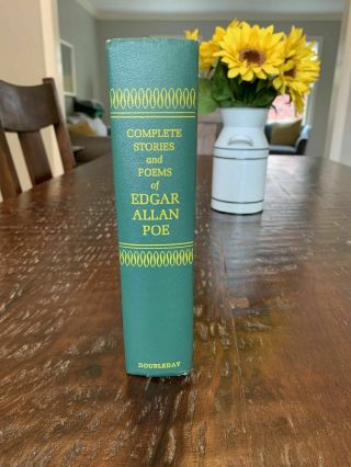 Vintage 1966 " Edgar Allen Poe " Complete Stories And Poems Doubleday & Company