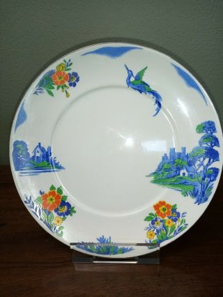 Alfred Meakin Harmony Shape Bluebird Design 17cm Plate Vintage/antique