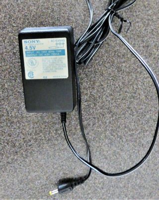Vintage Sony Ac Power Adaptor 4.  5 V,  Ac - E45hg,  Made In China