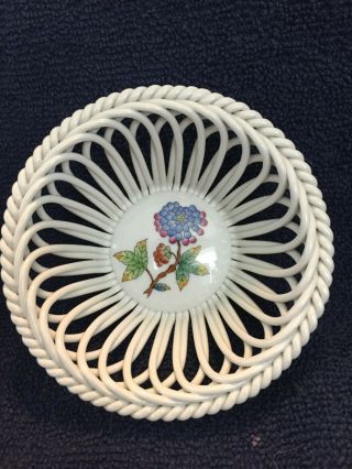 Herend Hungary Hand Painted Reticulated Small Bowl 5/2021 - 4