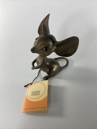 Rare Anthony Freeman Mcfarlin California Pottery Big Eared Mouse With Tag Read
