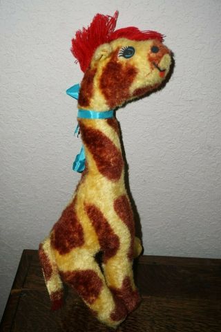 Vintage Superior Toy Company Fun Giraffe Plush Stuffed Animal Carnival Prize