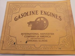 Vtg.  Gasoline Engines,  International Harvester Company Of America