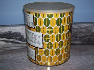 Vintage 1962 Limited Hills Bros.  Coffee Can Tin with Lid. 2