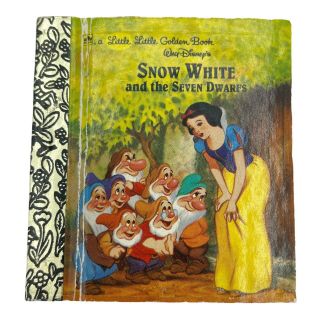 A Little Little Golden Book Vintage Snow White And The Seven Dwarfs 1984 Tiny