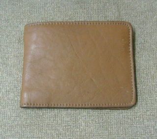 Vintage Saddleman ' s Wallet Brazil Brown Leather Rafter M Bi - Fold 2