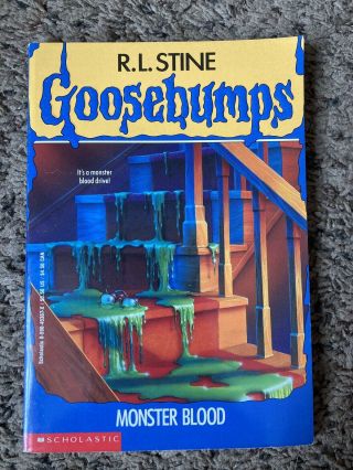 Monster Blood Goosebumps Series 3 By R.  L.  Stine Vintage Paperback Book 1992