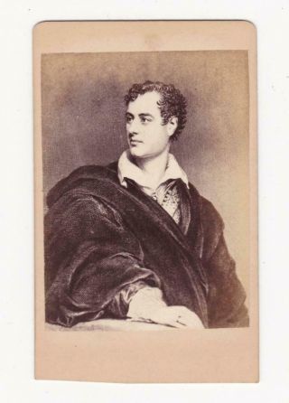 Lord Byron - Cdv Photograph C.  1870 
