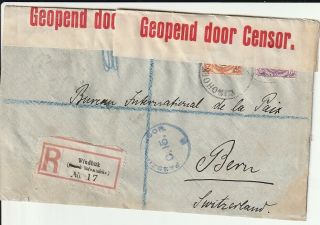 South West Africa Censor 1916 Reg Cover Windhuk To Switzerland